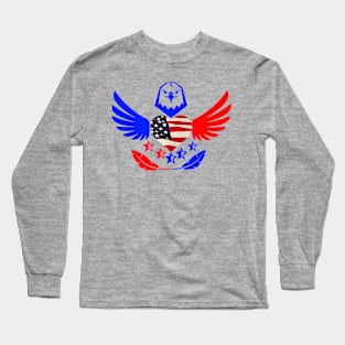 Freedom Hawk Heart Long Sleeve T-Shirt